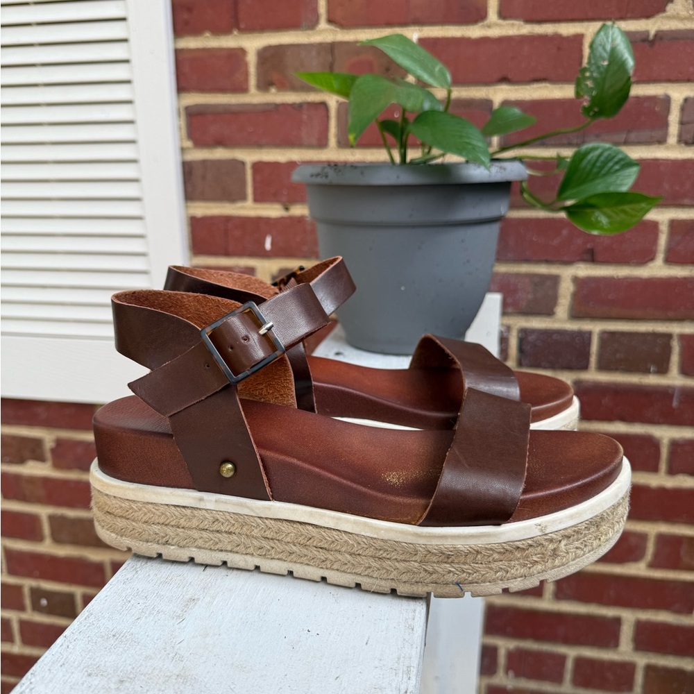 Brown Platform Sandals